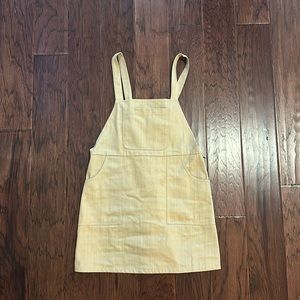 Tan overall dress